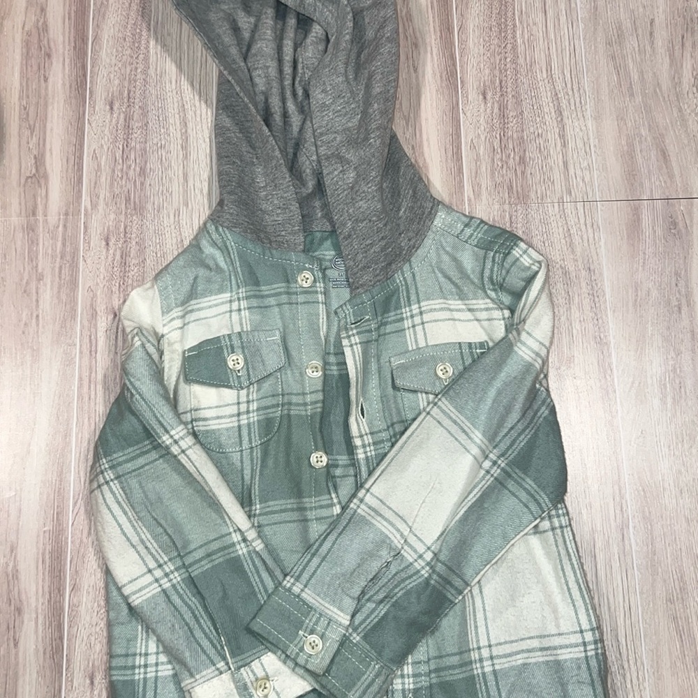 Toddler Flannel Hoodie